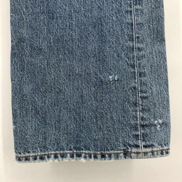 Big Star Size 30R Boot Cut Jeans Medium Wash Distressed Ripped 100% Cotton - Picture 6 of 12